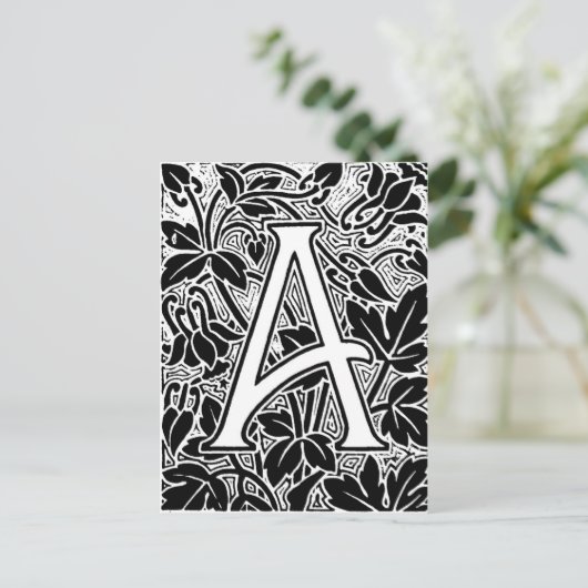 letter A Briefkaart (Staand voorkant)