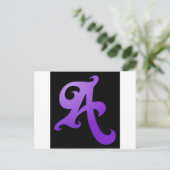 Letter A Briefkaart (Staand voorkant)