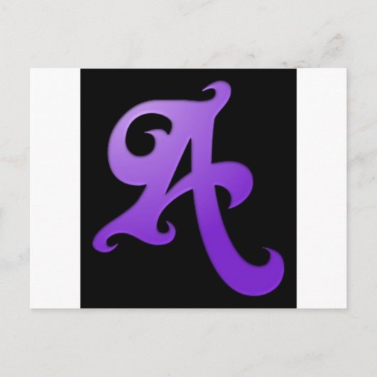Letter A Briefkaart (Voorkant)