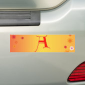 Letter A Bumpersticker (Op auto)