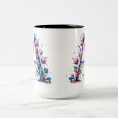 Letter A Coffee Mok – Floral Design voor Gifting (Center)