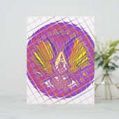 Letter A, Colorful logo-tekstontwerp (Staand voorkant)