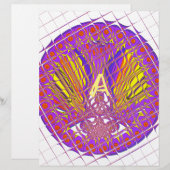 Letter A, Colorful logo-tekstontwerp (Voorkant / Achterkant)