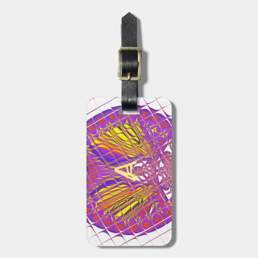 Letter A, Colorful logo-tekstontwerp Bagagelabel (Voorkant verticaal)