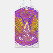 Letter A, Colorful logo-tekstontwerp Cadeaulabel (Voorkant)