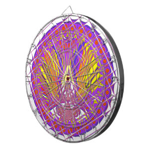 Letter A, Colorful logo-tekstontwerp Dartbord