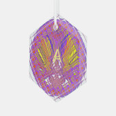 Letter A, Colorful logo-tekstontwerp Glas Ornament (Voorkant links)