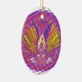 Letter A, Colorful logo-tekstontwerp Keramisch Ornament (Rechts)