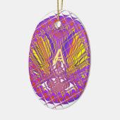 Letter A, Colorful logo-tekstontwerp Keramisch Ornament (Links)
