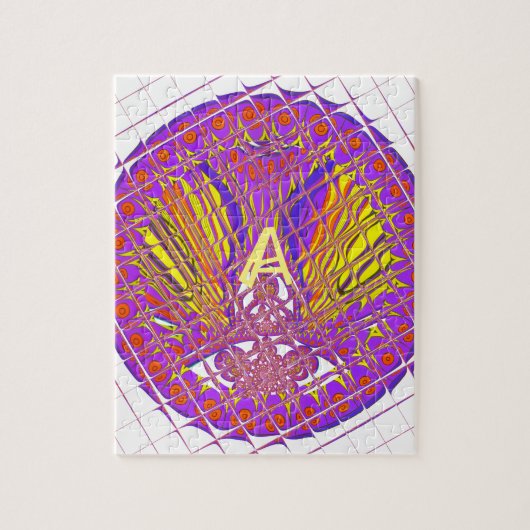 Letter A, Colorful logo-tekstontwerp Legpuzzel (Verticaal)