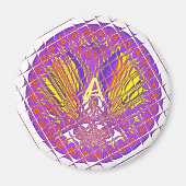 Letter A, Colorful logo-tekstontwerp Magneet (Voorkant)