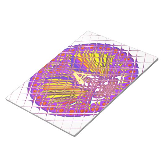 Letter A, Colorful logo-tekstontwerp Notitieblok (Schuin)
