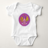 Letter A, Colorful logo-tekstontwerp Romper (Voorkant)