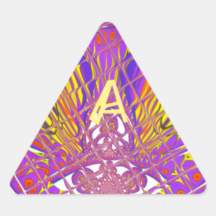 Letter A, Colorful logo-tekstontwerp Sticker