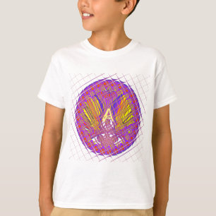 Letter A, Colorful logo-tekstontwerp T-shirt