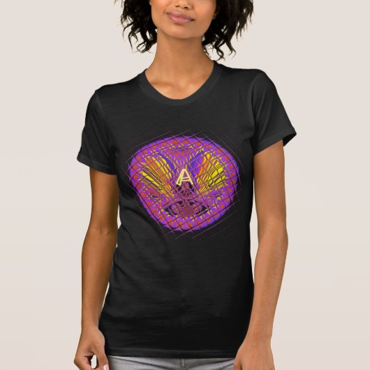 Letter A, Colorful logo-tekstontwerp T-shirt (Voorkant)