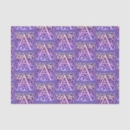 Letter A Colorful Vintage First Letter Gradient Tissuepapier