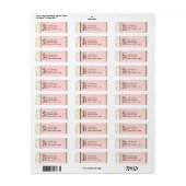 Letter A Cupcake Zakelijk adres Mailing Labels (Full Sheet)