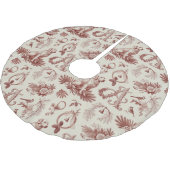 Letter A Dog Christmas Tree Skirt Holiday Kerstboom Rok (Gekanteld)