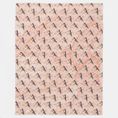 Letter A Fleece Deken (Voorkant)