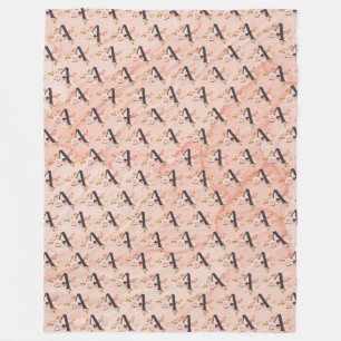 Letter A Fleece Deken
