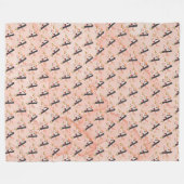 Letter A Fleece Deken (Voorkant (Horizontaal))