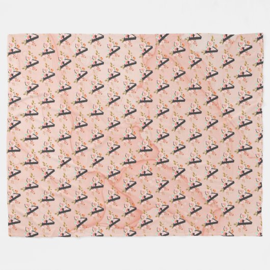 Letter A Fleece Deken (Voorkant (Horizontaal))