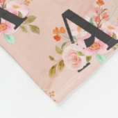 Letter A Fleece Deken (Hoek)