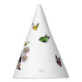 Letter A Floral Butterfly Monogram Initiaal Feesthoedjes (Rechts)