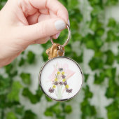 Letter A Flower Sleutelhanger (Hand)