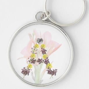 Letter A Flower Sleutelhanger