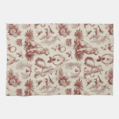 Letter A Golden Retriever Kitchen Holiday Towel Theedoek (Horizontaal)