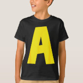 Letter A Grappige Groep Bijpassende Halloween Voor T-shirt (Voorkant)
