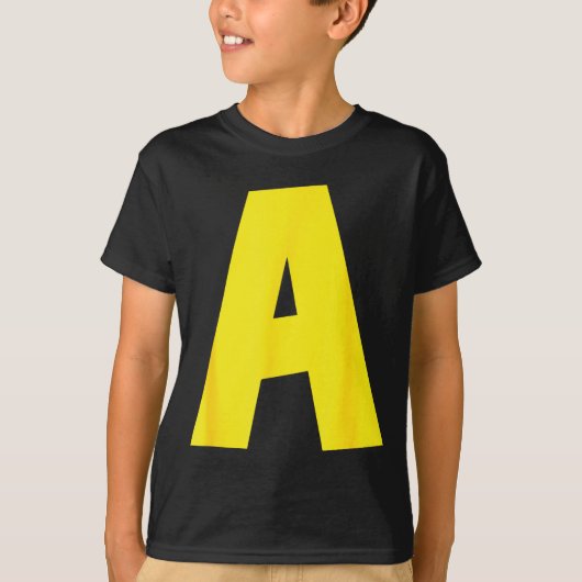 Letter A Grappige Groep Bijpassende Halloween Voor T-shirt (Voorkant)