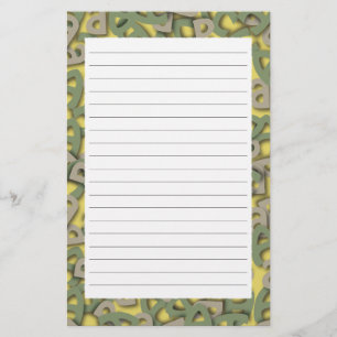Letter A Green Briefpapier