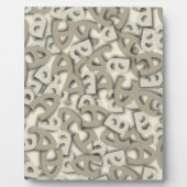 Letter A Grey Fotoplaat (Voorkant)