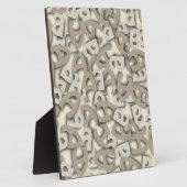 Letter A Grey Fotoplaat (Zijkant)