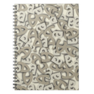 Letter A Grey Notitieboek