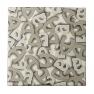 Letter A Grey Tegeltje