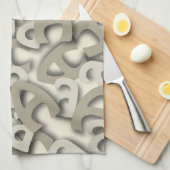Letter A Grey Theedoek (Quarter Fold)