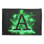 Letter A Groen Hoofdstedelijk Alfabet Kussensloop (Achterkant)