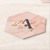 Letter A Kartonnen Onderzetters (Schuin)