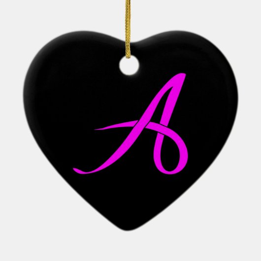 Letter A-lintstijl Keramisch Ornament (Achterkant)