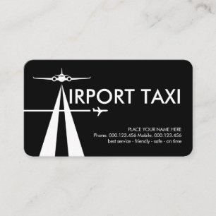 Letter-A Luchthaventaxi-service Visitekaartje