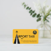 Letter-A Luchthaventaxi Visitekaartje (Staand voorkant)