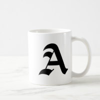 Letter A Mok-Old English Bold