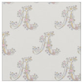 Letter A monogram decoratieve tekst aangepaste sto Stof (Close Up)