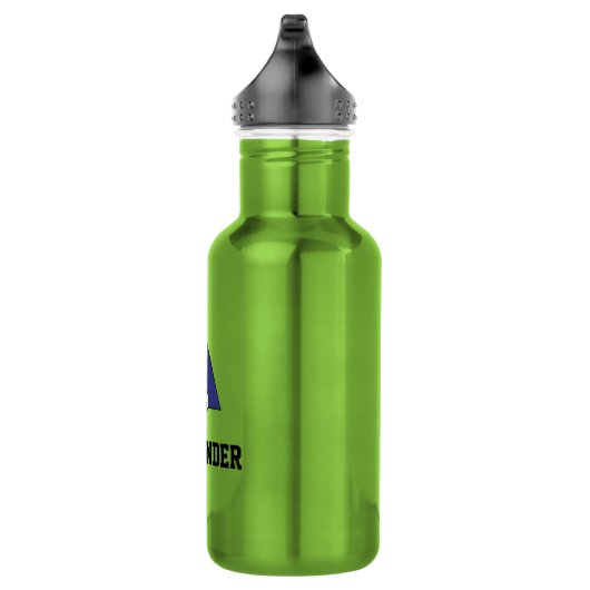 Letter A Monogram in Soccer Blue Waterfles (Rechts)