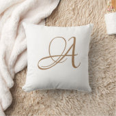 Letter A Monogram Initiaal Aangepast Kussen (Deken)
