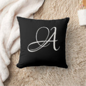 Letter A Monogram Initiaal Aangepast Kussen (Deken)